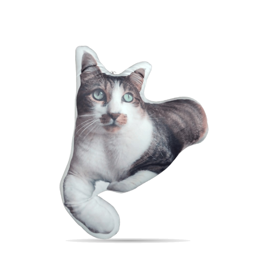 Coussin personnalisé Chat découpé à la silhouette