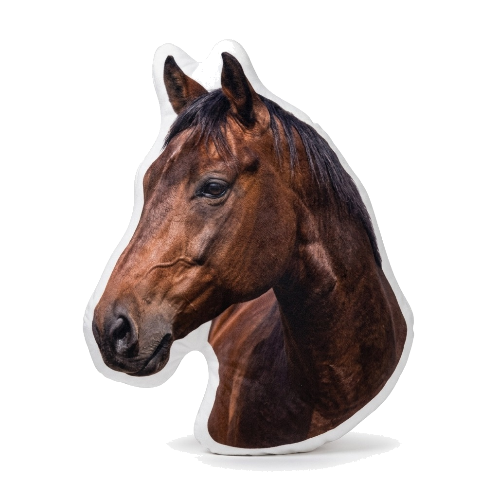 Coussin personnalisé Cheval & Poney découpé à la silhouette